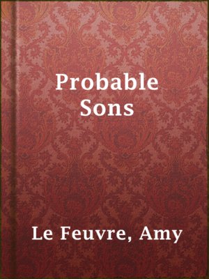 cover image of Probable Sons